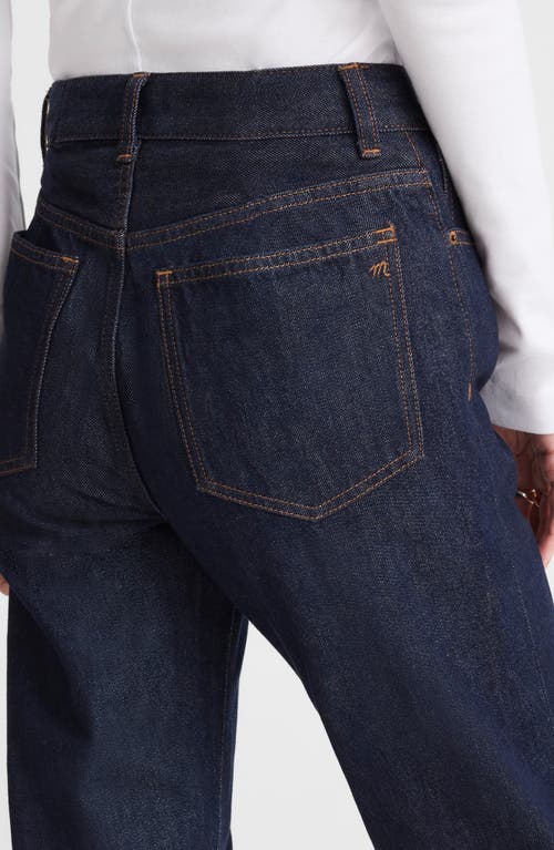 Madewell Longline Straight Leg Jeans In Blue