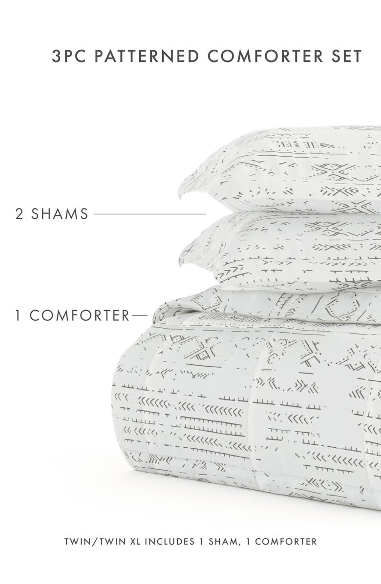 HOMESPUN Light Gray Premium Microfiber Comforter, Alternate, color, Light Gray