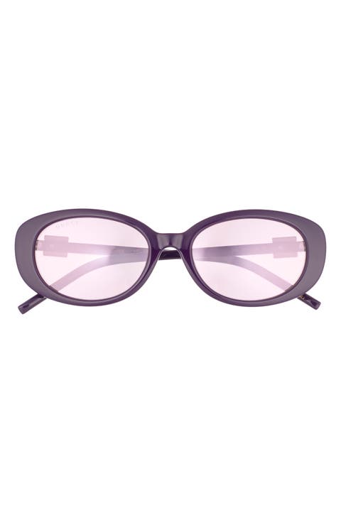 55mm Oval Sunglasses