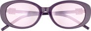 Gucci 55mm Oval Sunglasses