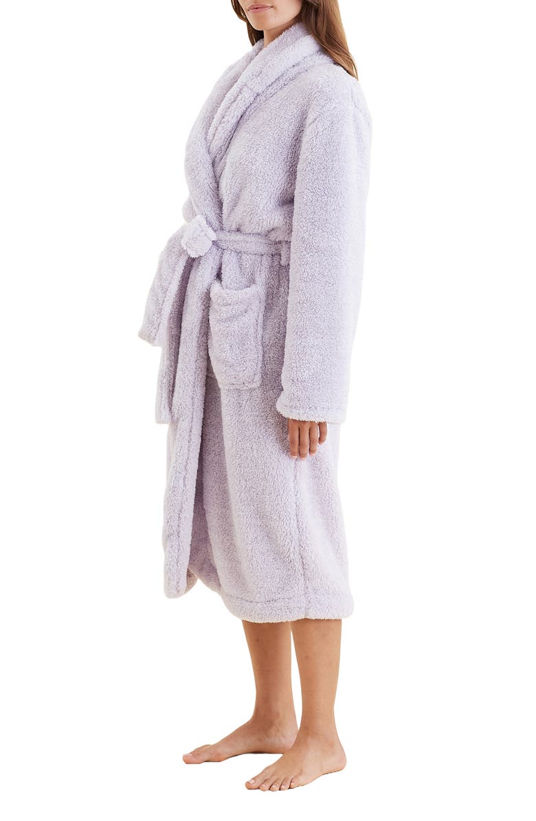 Papinelle Cosy Plush Mid Length Robe, Alternate, color,