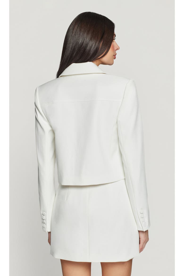 Luella Crepe Jacket, Alternate, color, White