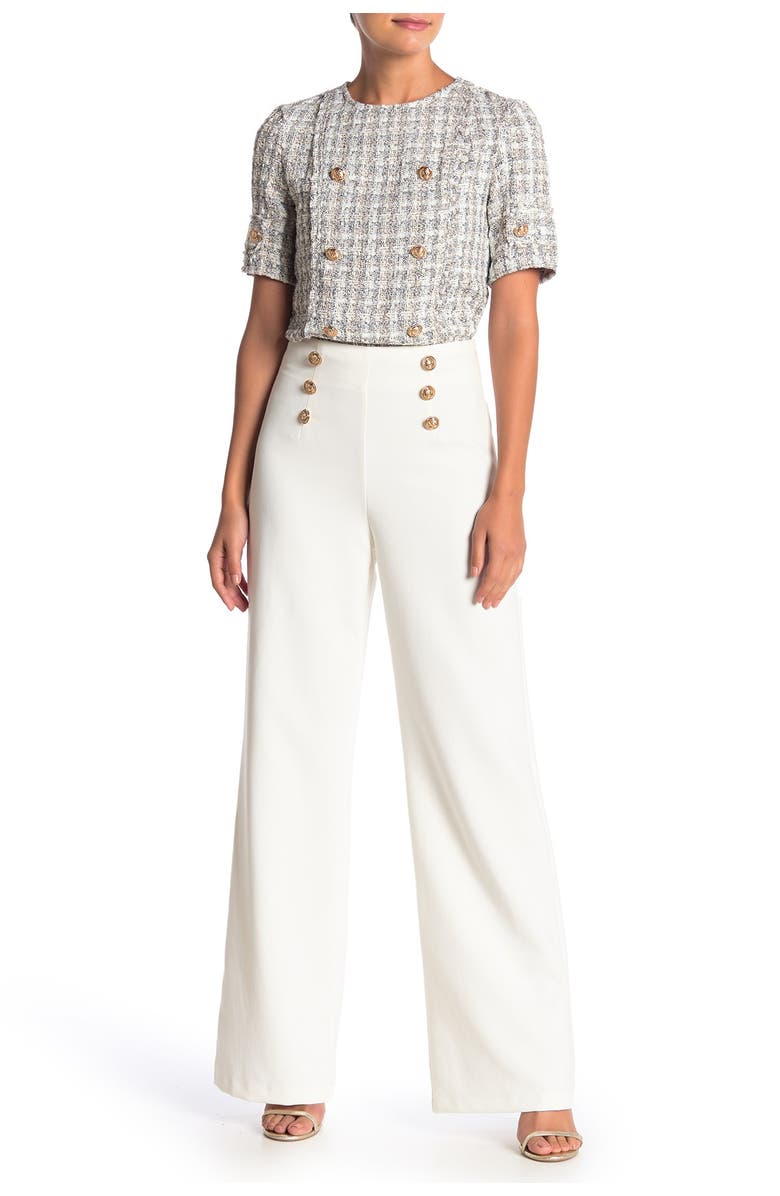 Do + Be Collection High-Waisted Wide Leg Button Pants, Main, color, 