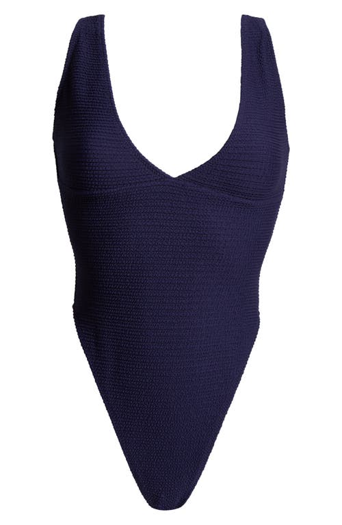 PACSUN PACSUN COLD PLUNGE TEXTURED ONE-PIECE SWIMSUIT