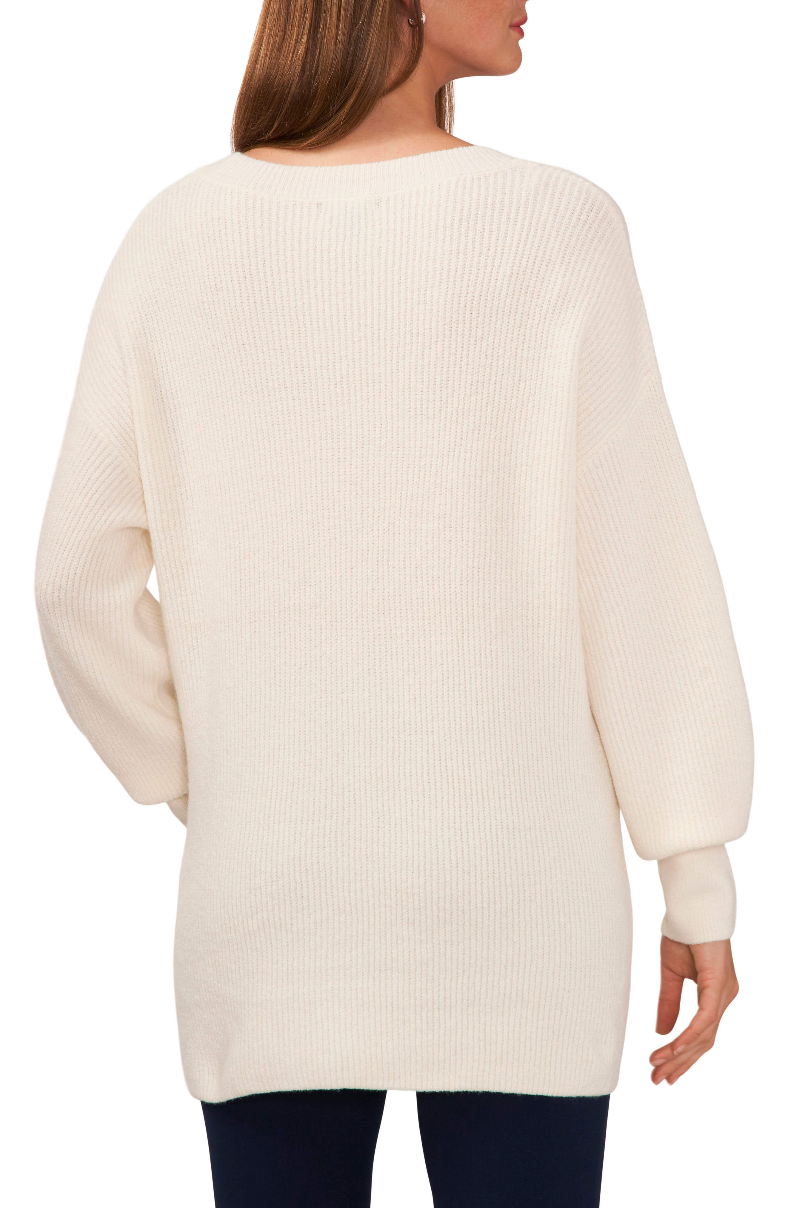 V-Neck Tunic Sweater - image 2