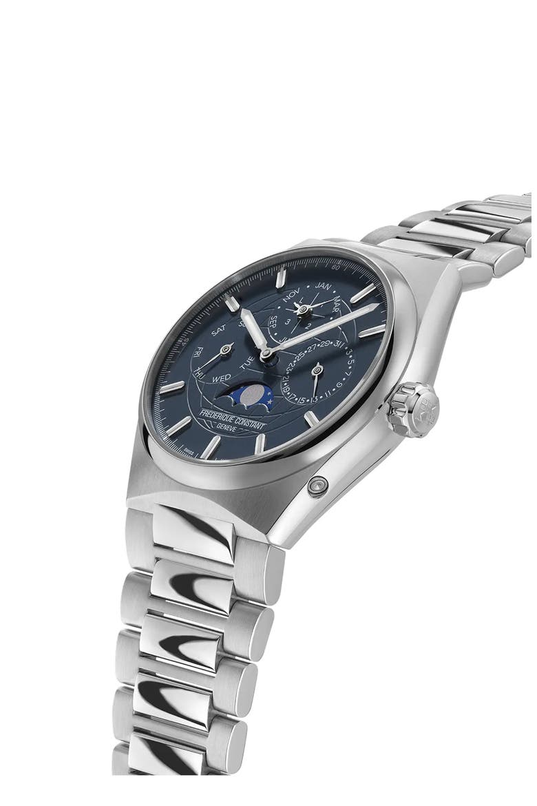 Highlife Perpetual Calendar Manufacture Automatic Bracelet Watch, 41mm, Alternate, color, SILVER-TONE