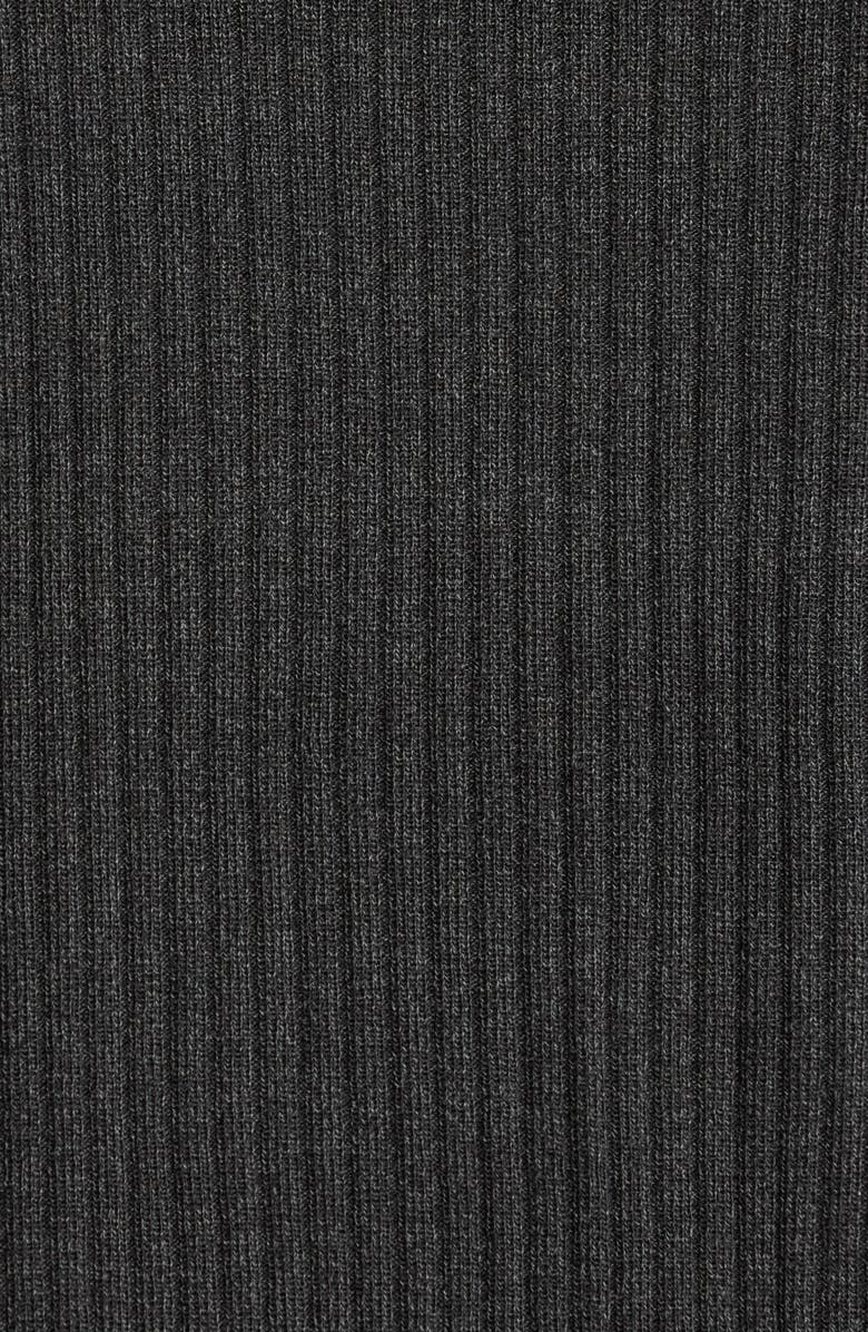 Jones New York Sutton Open Front Rib Cardigan, Alternate, color, Dark Heather Grey