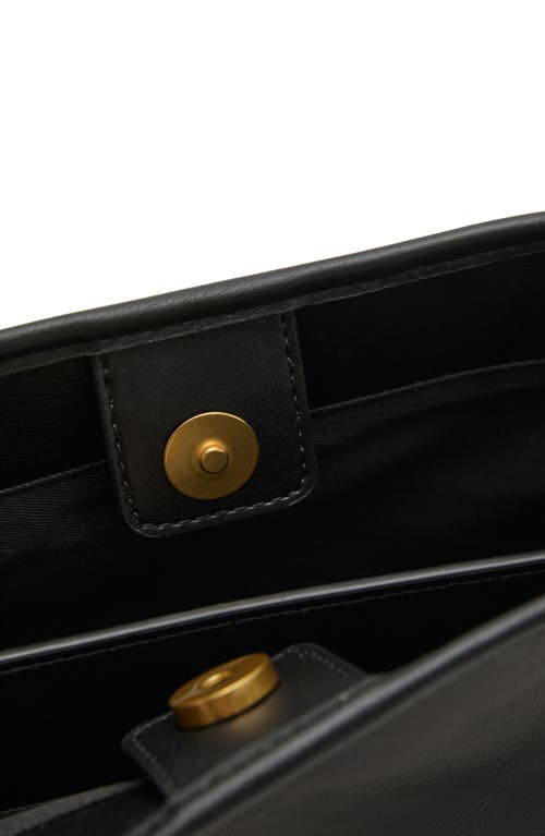 Mango Large Bucket Bag In Black