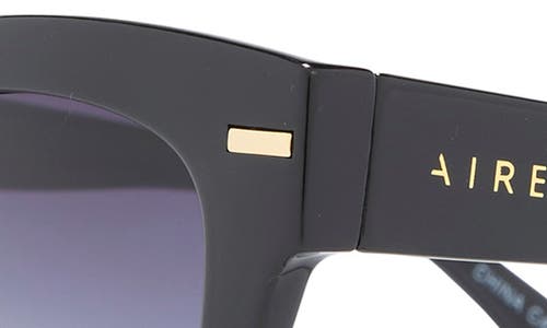 Aire Intergalactic 50mm Square Sunglasses In Black