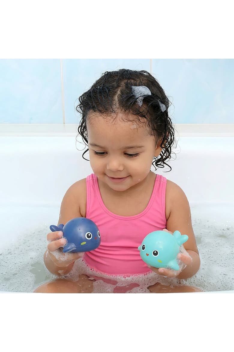 Bath Time Whales, Alternate, color, Multicolored