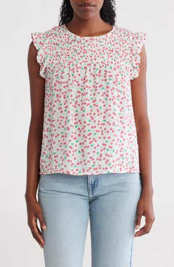 Nanette Lepore Flutter Sleeve Top