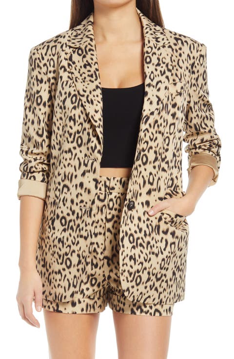 Animal Print Blazer