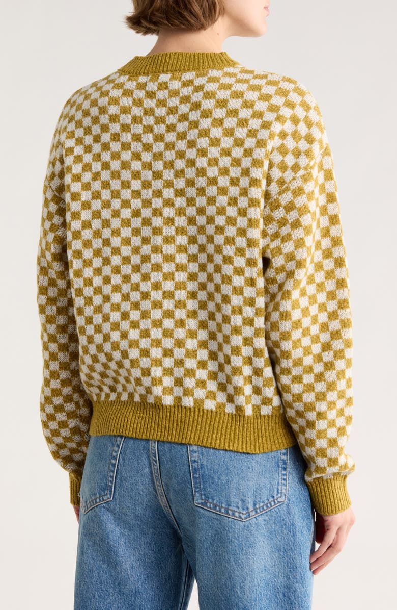 Motel Karu Check Knit Pullover Sweater, Alternate, color, 