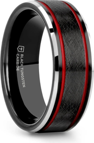 Larson Jewelers Olis Wire Finish Tungsten Wedding Band