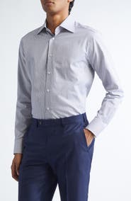 ZEGNA Centoventimila Minicheck Button-Up Shirt