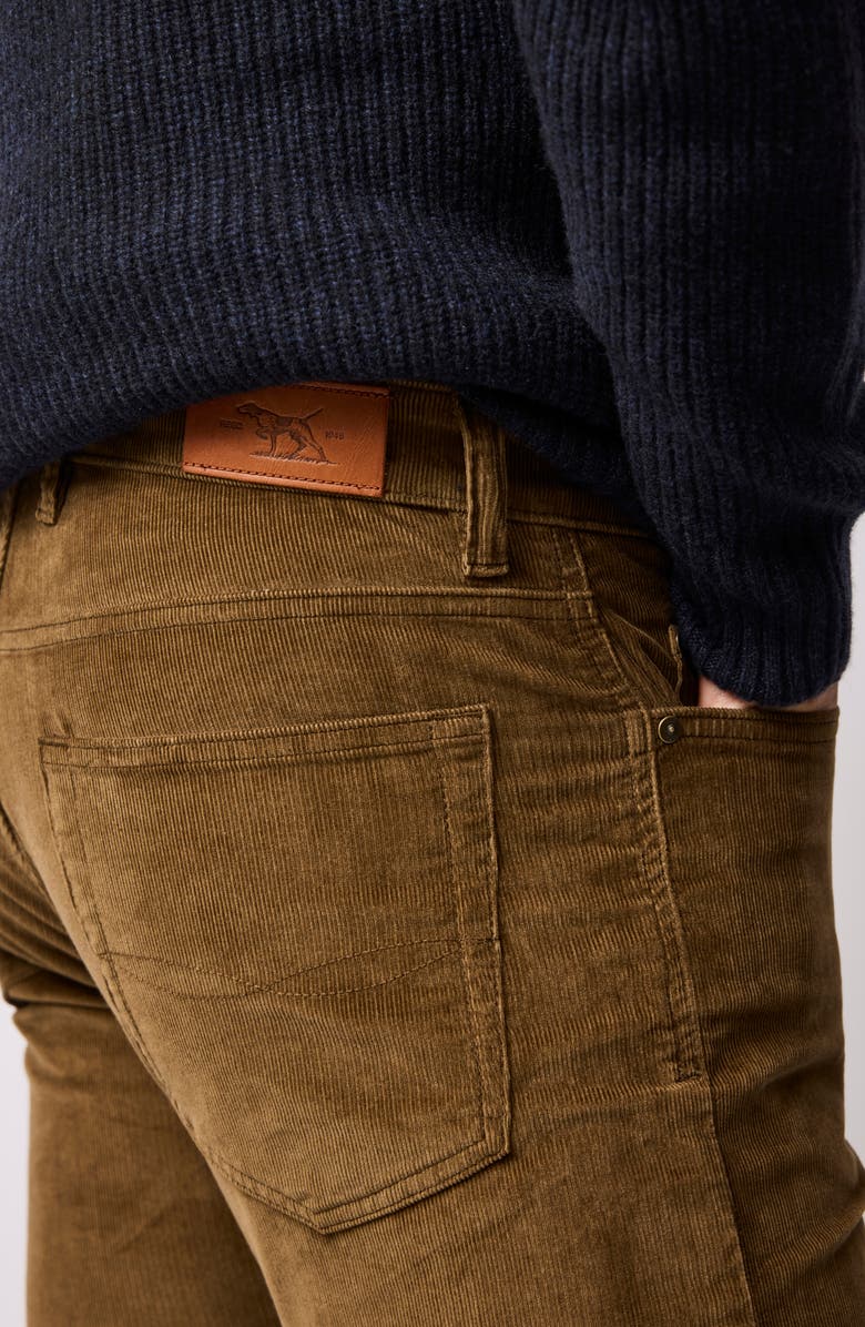 Rodd & Gunn Ashhurst Straight Leg Cotton Stretch Corduroy 5-Pocket Pants, Alternate, color, Tobacco