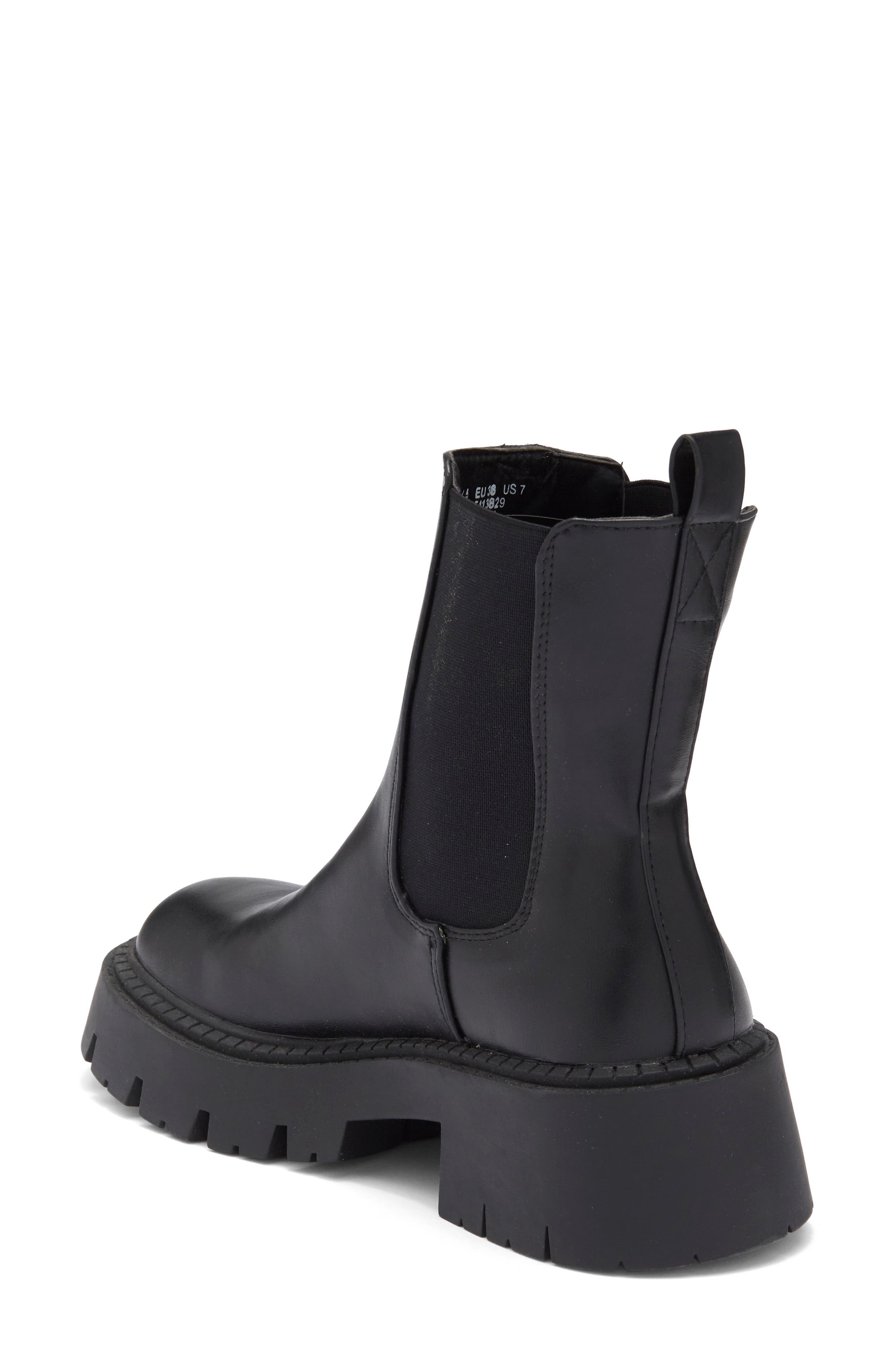 Topshop Lucas Chunky Chelsea Boot, Alternate, color, 