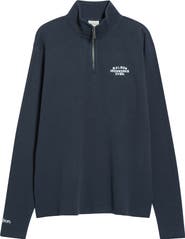 Malbon Golf Flyer Ironworks Mid Layer Stretch Cotton Thermal Pullover