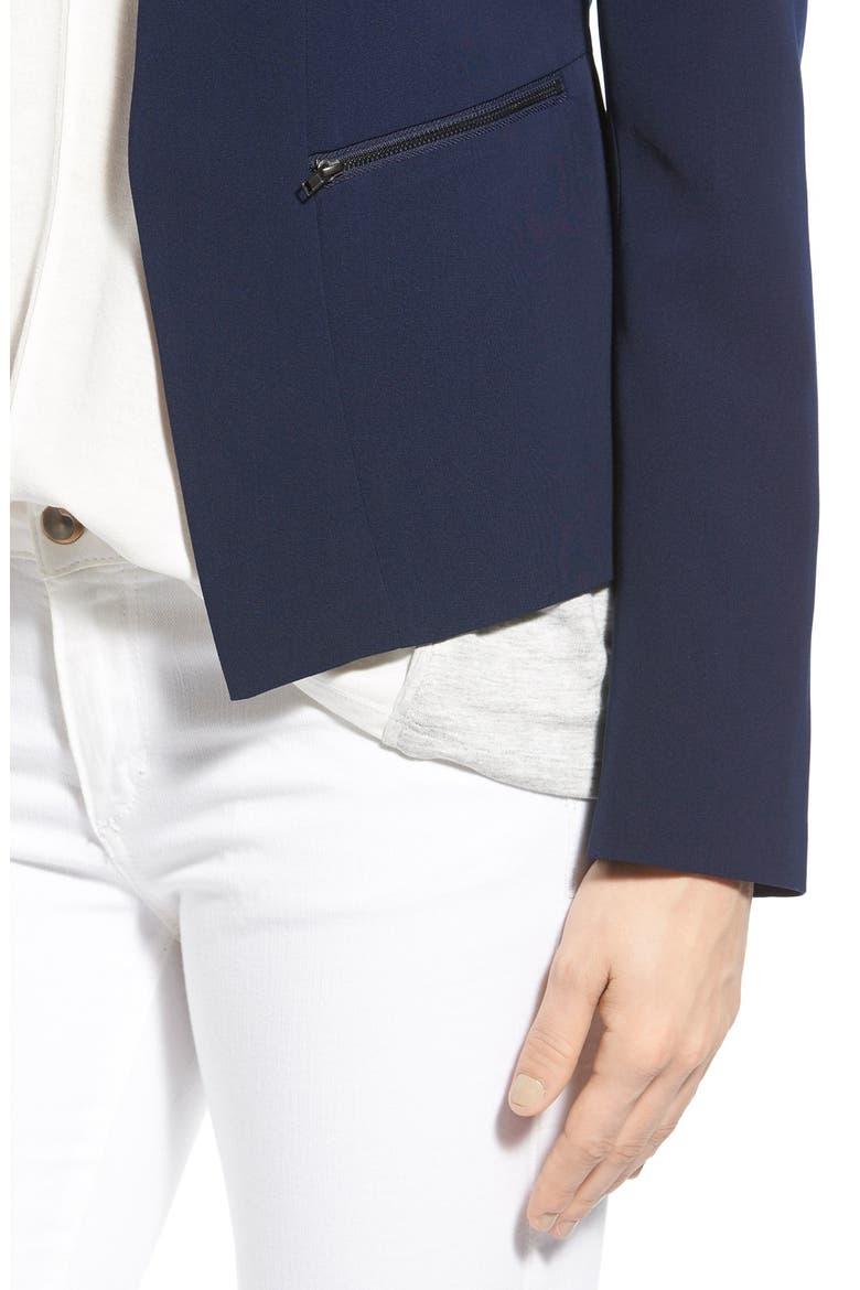 Zip Pocket Open Jacket, Alternate, color, NAVY PEACOAT