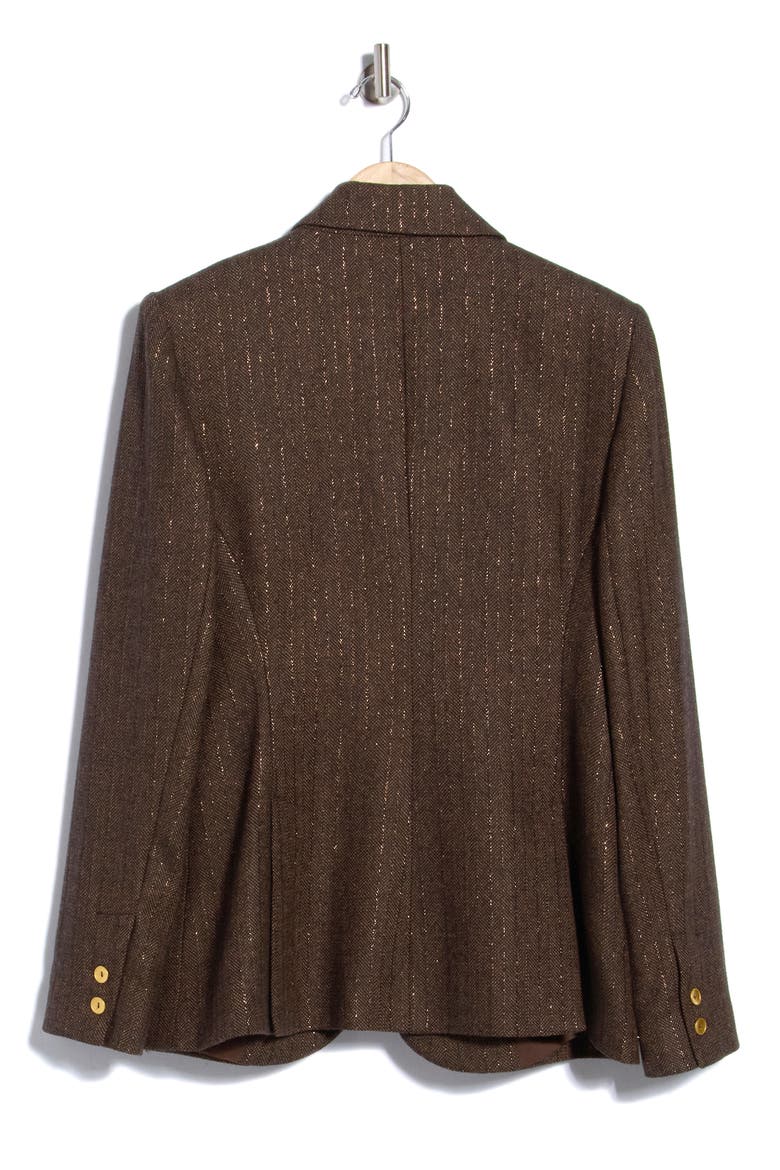 Chamberlain One-Button Blazer, Main, color, BROWN/ BRONZE MULTI