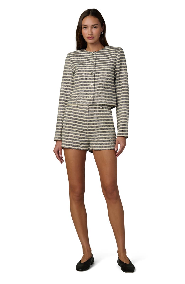 Joe
s The Frankie Stripe Woven Shorts, Alternate, color, Midnight/ Ecru Stripe