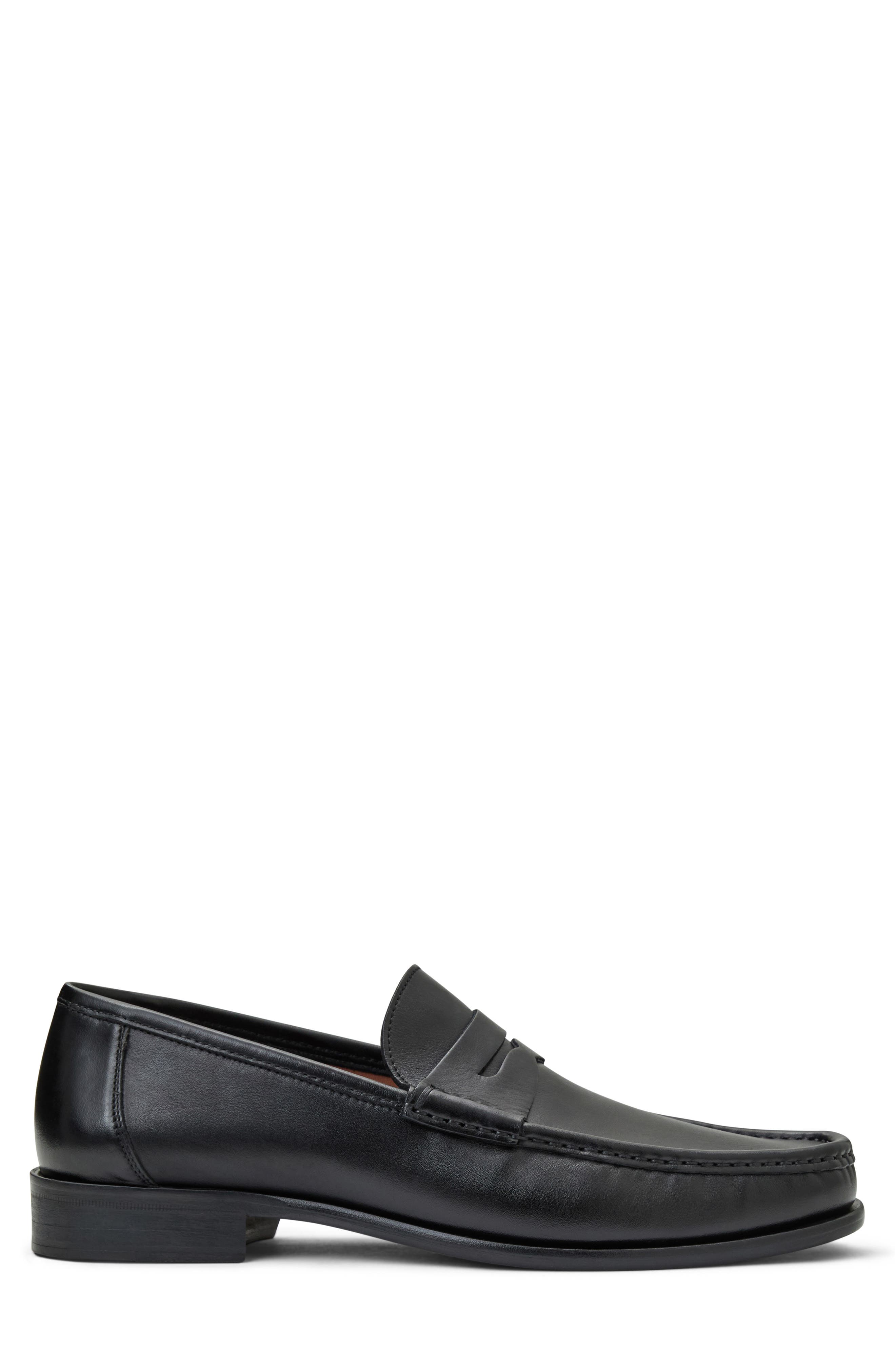 Bruno Magli Tonio Penny Loafer, Alternate, color, Black Nappa