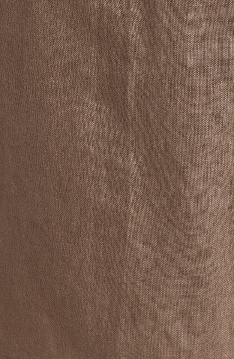 Eileen Fisher Organic Linen Walking Shorts, Alternate, color, Walnut