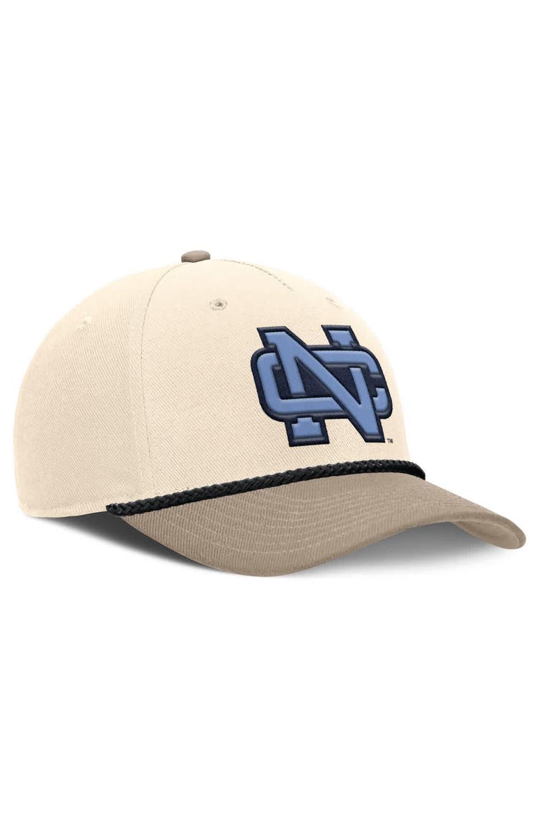 Nike Men's Nike Natural North Carolina Tar Heels Rise Legacy Throwback Logo Adjustable Hat, Alternate, color, Natural