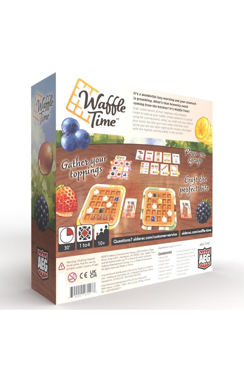 Alderac Entertainment Group Waffle Time Tile Placement Game, Pattern Building, Alternate, color, Multicolored