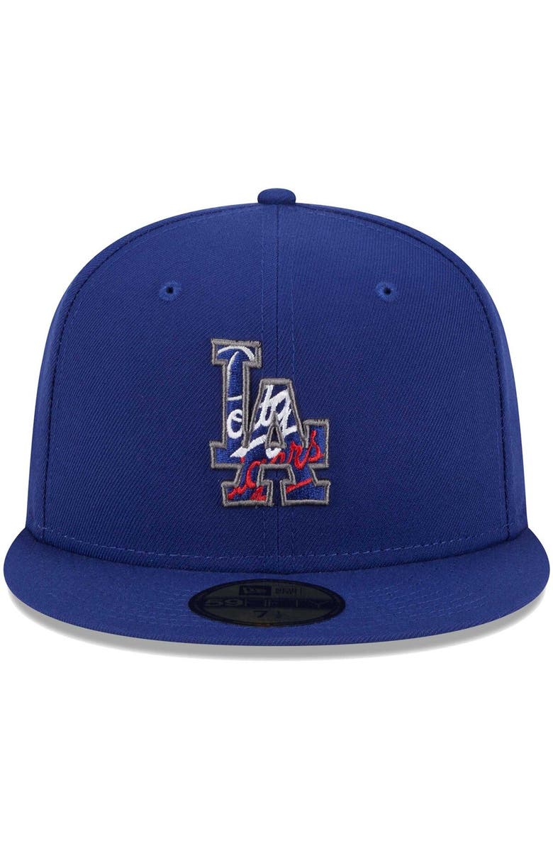 New Era Men's New Era Royal Los Angeles Dodgers Script Fill 59FIFTY Fitted Hat, Alternate, color, 
