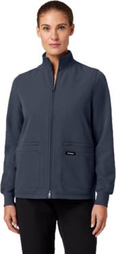 JAANUU Ceri Women's 6-Pocket Classic Scrub Jacket