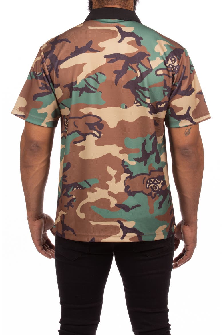 Acid Camo Mesh T-Shirt, Alternate, color, CAMO