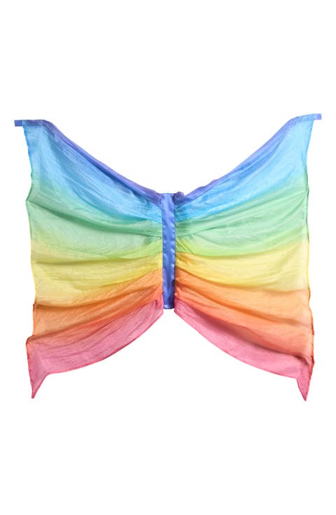 Kids' Rainbow Silk Fairy Wings