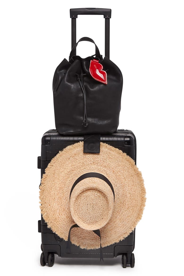 TOPTOTE Leather Hat Holder, Alternate, color, BLACK/ GOLD