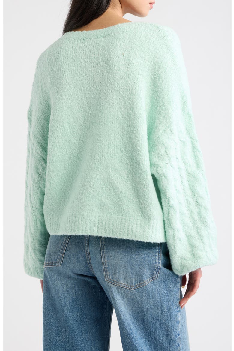Thistle Knit Cardigan, Alternate, color, SALT AIR