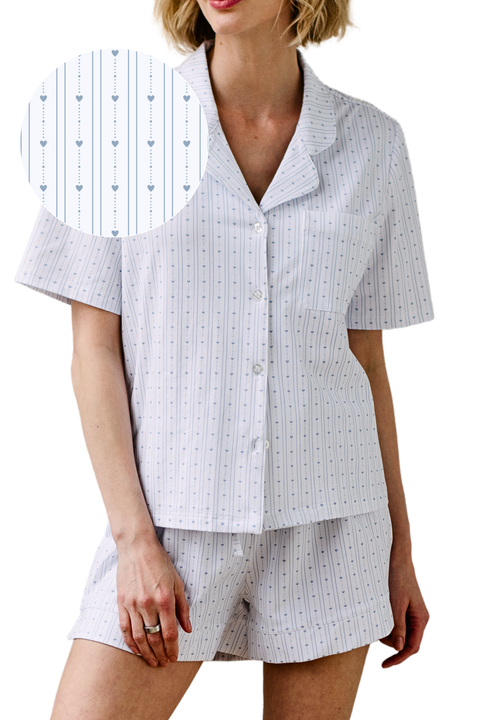 Stretch Cotton Short Pajama Set