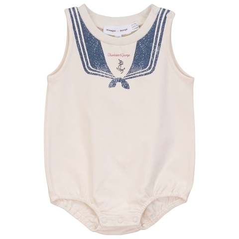 Sailor Collar Bubble Romper (Baby)