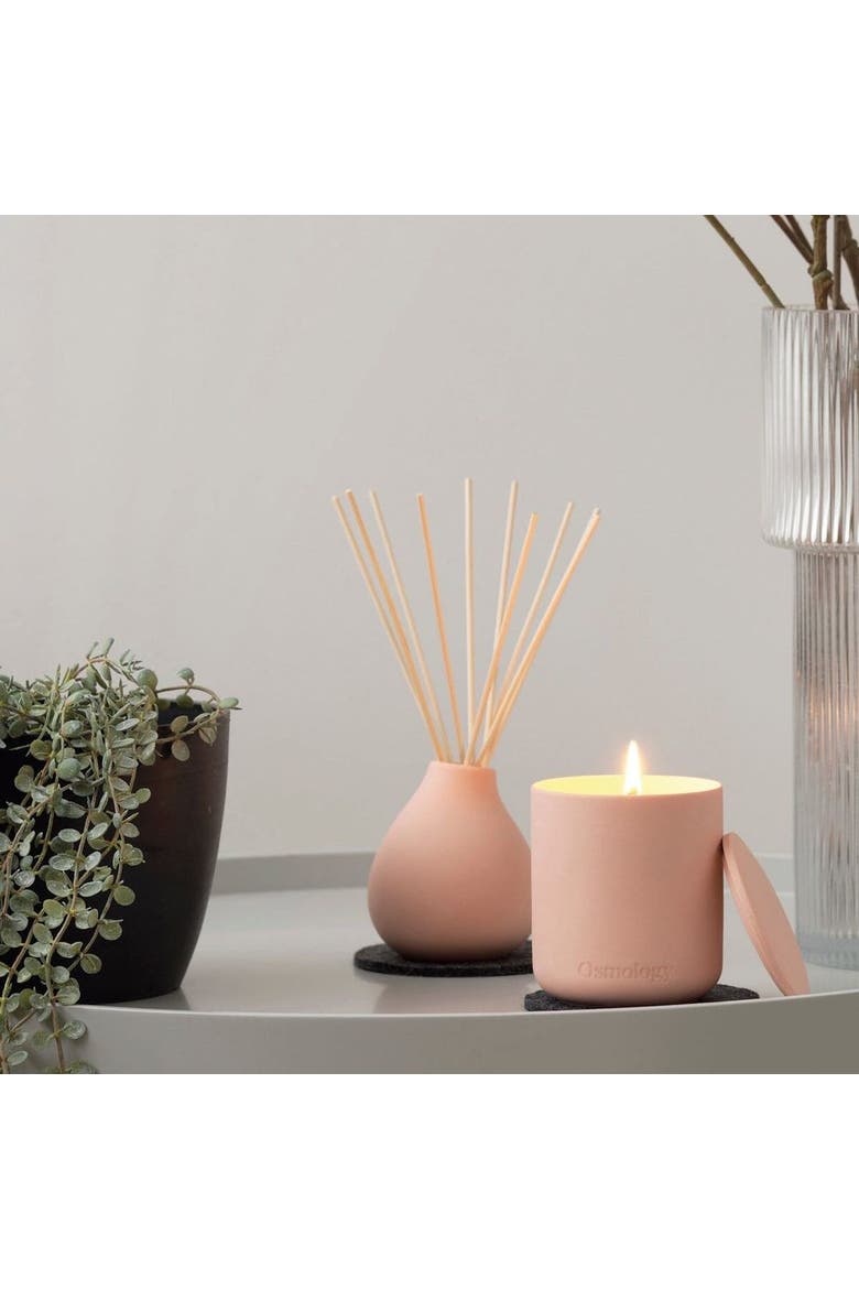 Tuberose Reed Diffuser - Peach Almond Milk and Tuberose, Alternate, color, pink