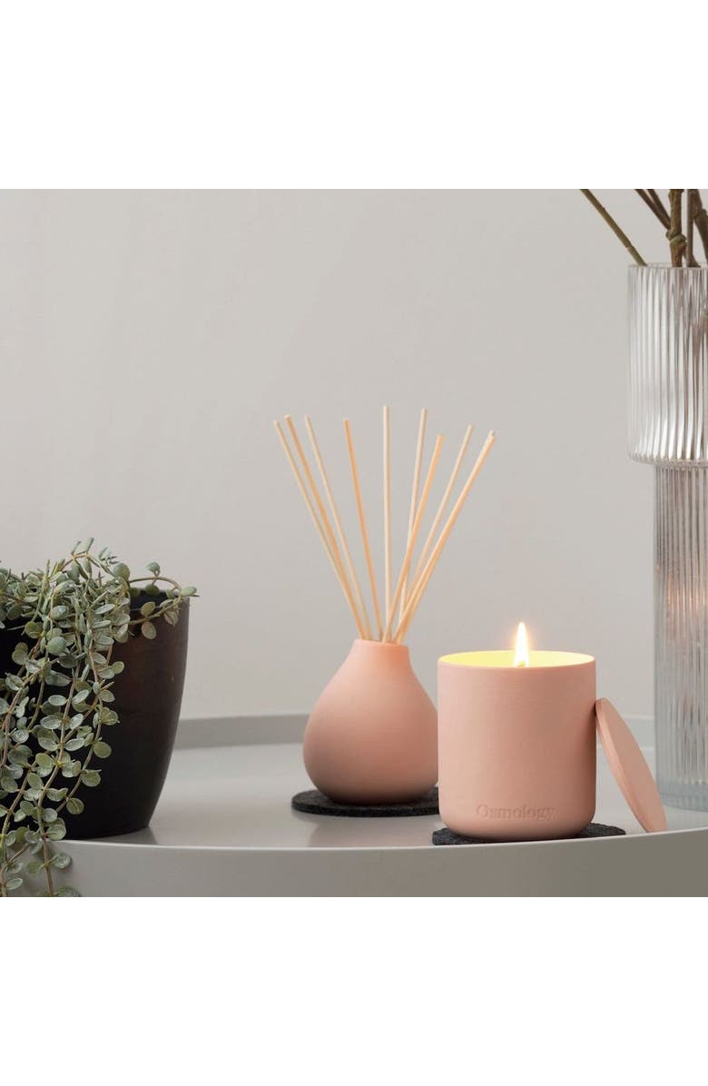 Osmology Tuberose Reed Diffuser - Peach Almond Milk and Tuberose, Alternate, color, Pink