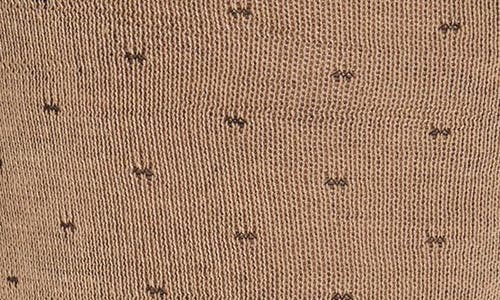 Canali Dot Cotton Dress Socks In Brown