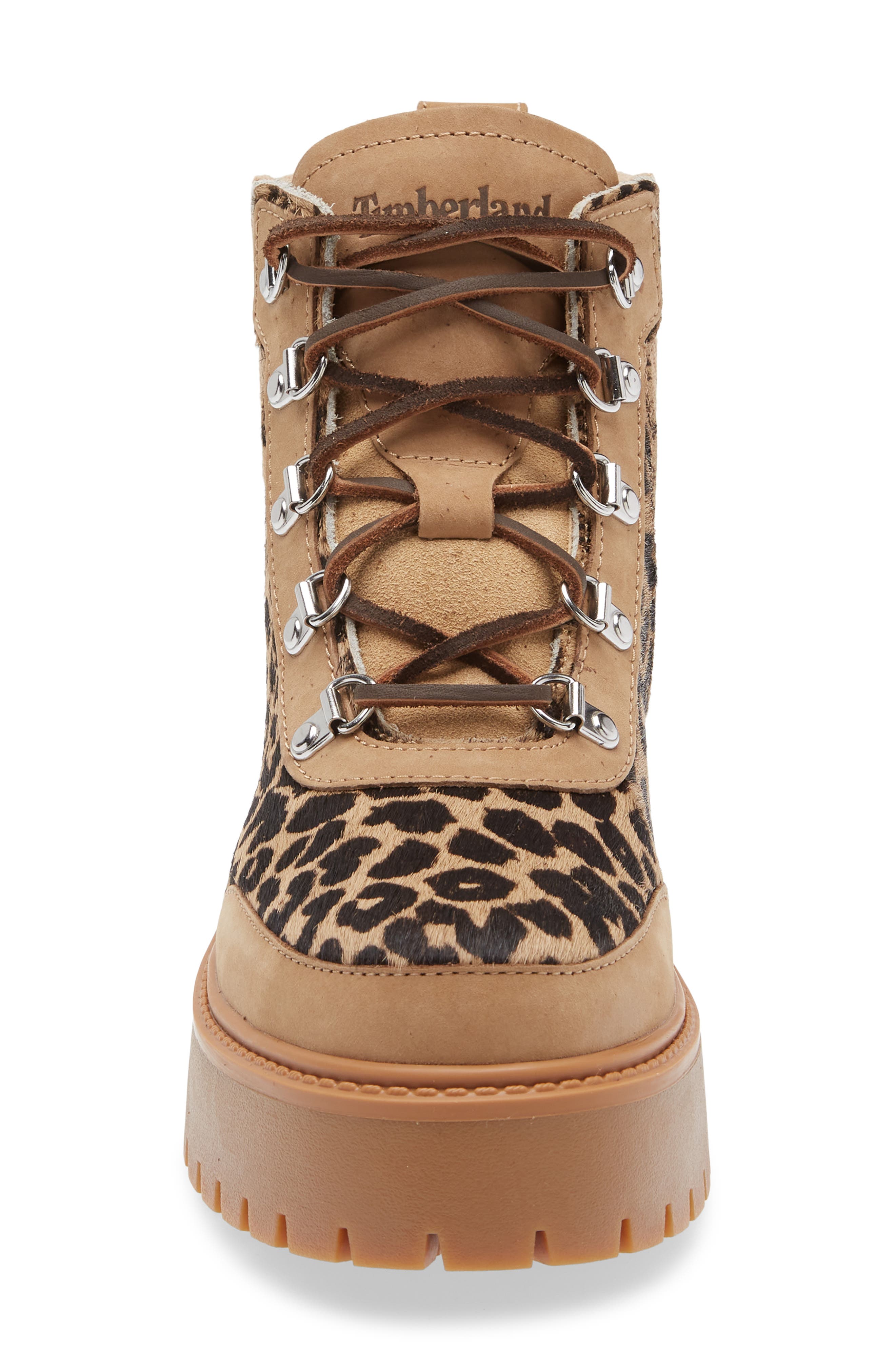 Timberland Stone Street Platform Boot, Alternate, color, Medium Beige Nubuck With Print