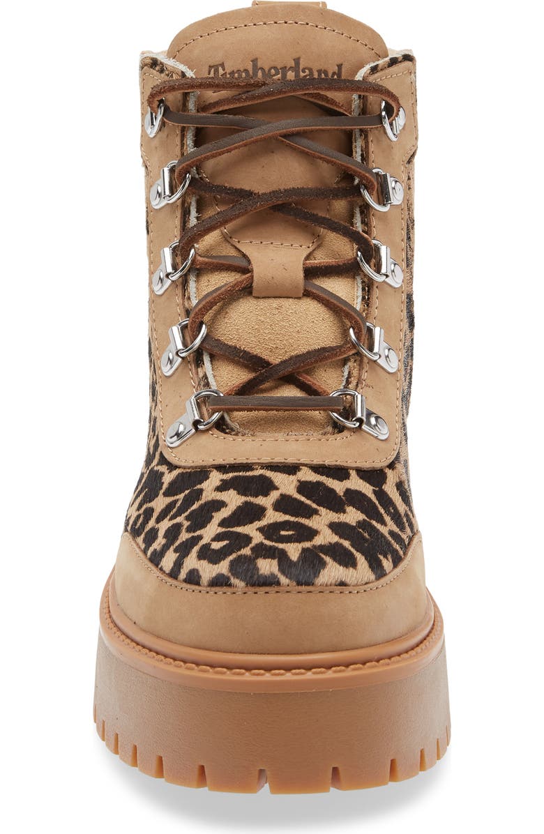 Timberland Stone Street Platform Boot, Alternate, color, Medium Beige Nubuck With Print