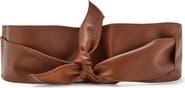 MANGO Starring Hailey Bieber Leather Cummerbund Belt