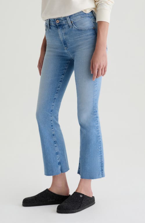 Ag Farrah Boot Crop Mid Rise Fit Jean In Verona In Blue