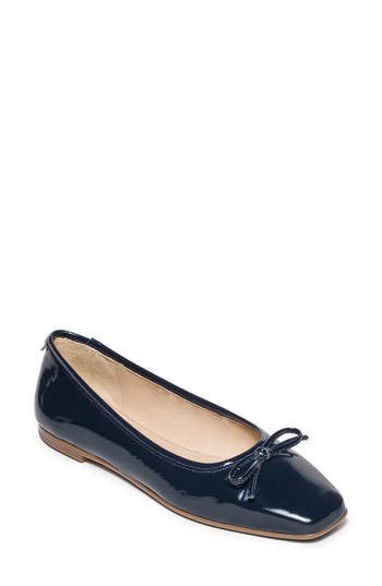 Bernardo Footwear Square Toe Ballet Flat In Blue