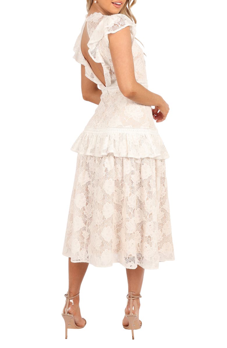 Petal 
Pup Carol Ruffle Cap Sleeve Floral Lace Dress, Alternate, color, 
