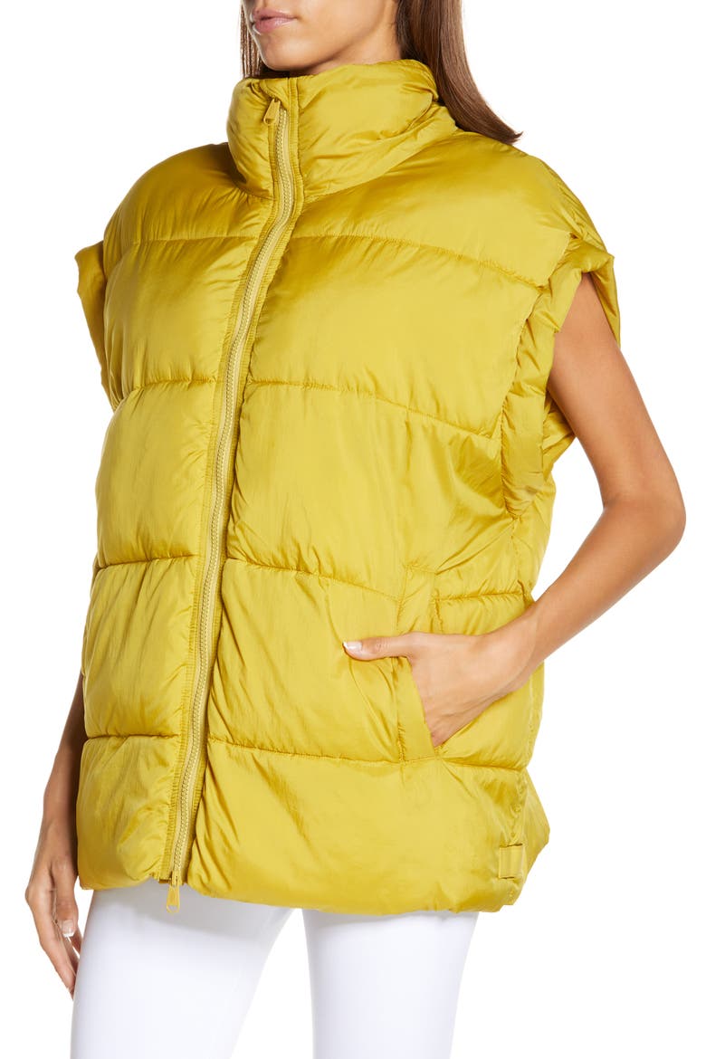 FP Movement In a Bubble Oversize Puffer Vest, Alternate, color, SULFUR SPRINGS