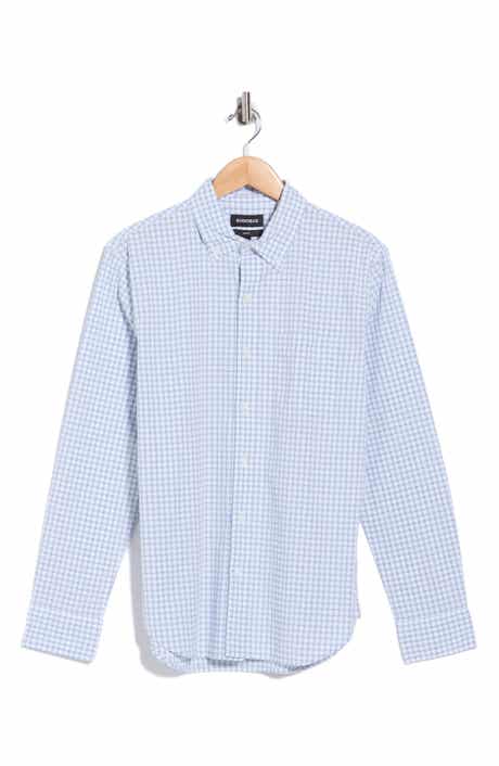 Stretch Cotton Poplin Button-Down Shirt
