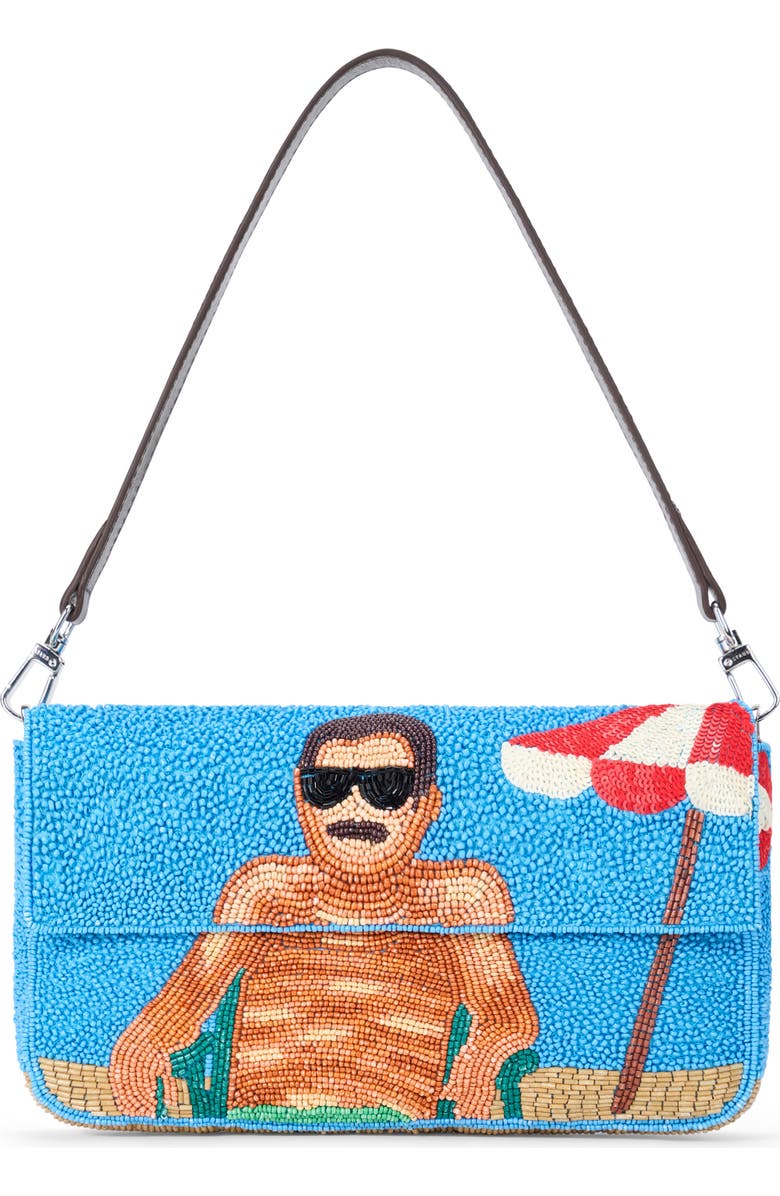 STAUD Timmy Beaded Convertible Shoulder Bag, Main, color, Sundaze