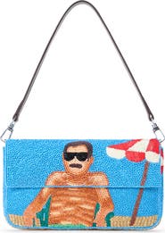STAUD Timmy Beaded Convertible Shoulder Bag